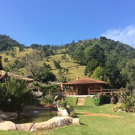 Sitio Com Piscina Natural E Cascata, Com Linda Vista Em Lumiar. Exterior photo
