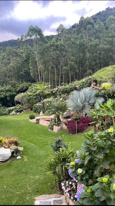 Sitio Com Piscina Natural E Cascata, Com Linda Vista Em Lumiar. Holiday home *